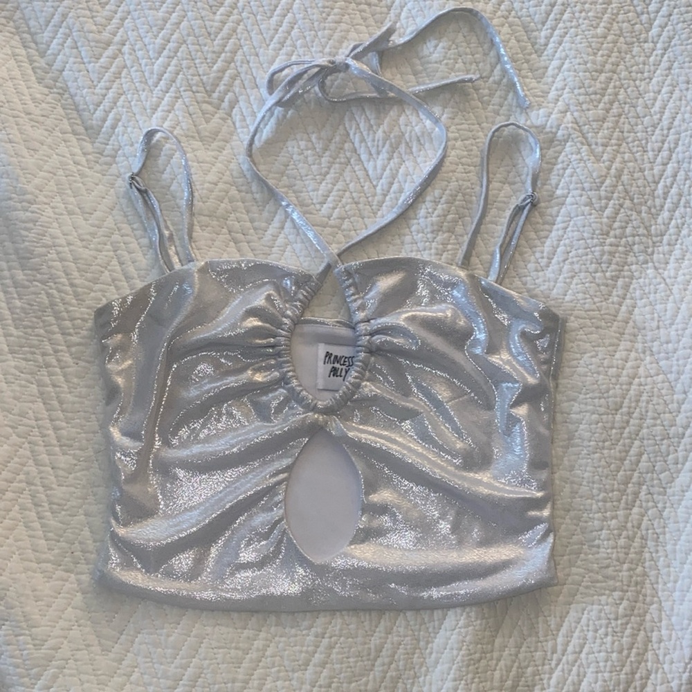 Princess Polly shimmery crop top